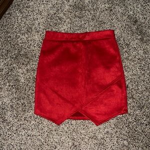 boutique red skirt